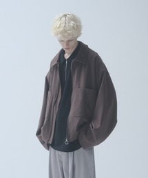 DOOPZ | OVER SLEEVE ZIP BLOUSON - オーバースリーブジップブルゾン(ブルゾン)