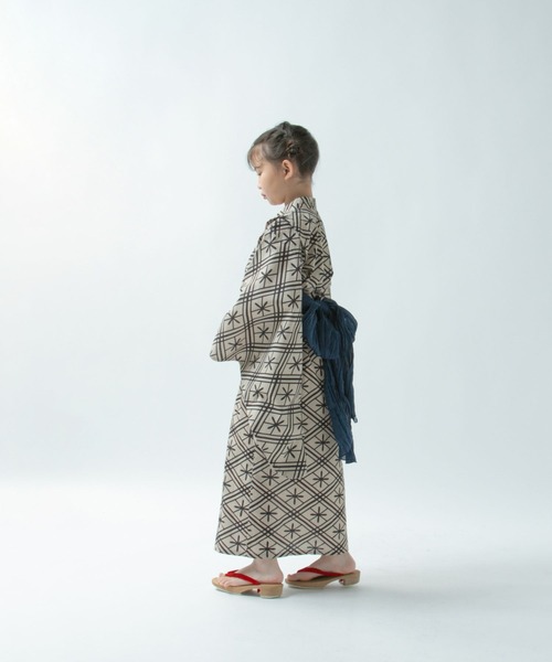 LOWRYS FARM(ローリーズファーム)の「セパレートユカタセット 326417(浴衣・キッズ・ベージュ/レッド/ブラック・110cm/130cm/150cm)」の4枚目の写真