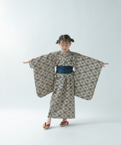 LOWRYS FARM(ローリーズファーム)の「セパレートユカタセット 326417(浴衣・キッズ・ベージュ/レッド/ブラック・110cm/130cm/150cm)」の6枚目の写真