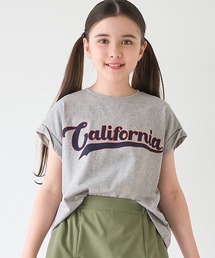 coca(coca) | キッズ 親子お揃い袖ロールアップロゴTシャツ(Tシャツ/カットソー)