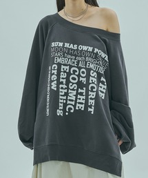ROSE BUD | (GENE HEAVENS)TUCK SLEEVE GRAPHIC LOGO SWEAT(スウェット)