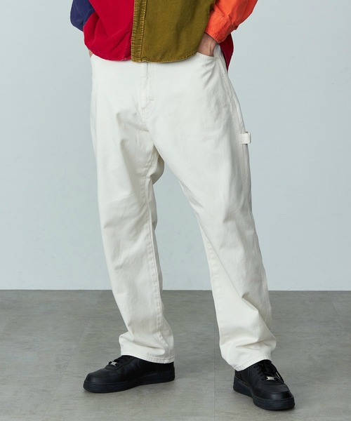 Wrangler/ラングラー【WRAPID TRANSIT/ラピッドトランジット】カラバリ豊富/ワイドルーズデニムパンツ ペインターデニムパンツ【ユニセックス】の2枚目の写真