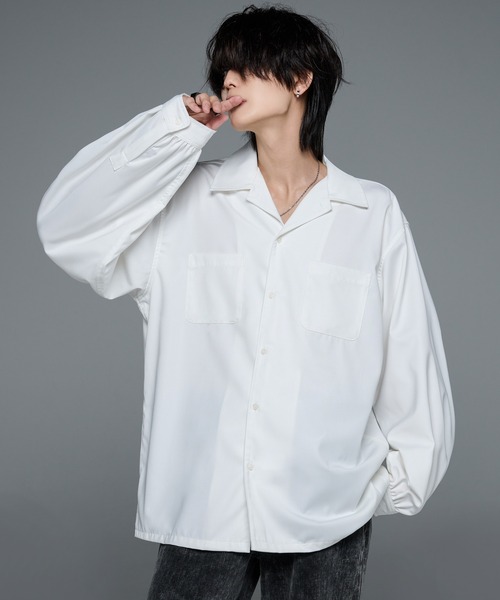 dolman sleeve open color shirt/ドルマンスリーブオープンカラーシャツの2枚目の写真