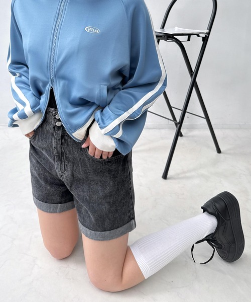AS KNOW AS plus(アズノゥアズプラス)の「♪ロールアップハイウエストショートパンツ(その他パンツ・レディース・ブラック系/ブラック系その他/ブラウン系/ブラウン系その他/ブラウン系その他2/ホワイト系その他2/その他3/サックスブルー系3/ブラック系その他2/ブルー系3/ブラック系3/カモフラージュ・FREE)」の20枚目の写真
