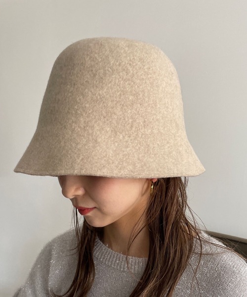 LOWRYS FARM(ローリーズファーム)の「バスクバケットHAT2 965920(ハット・レディース・ブラック/ダークブラウン/ブラウン/ベージュ・FREE)」の4枚目の写真
