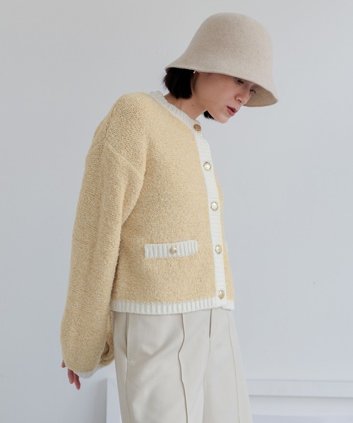 LOWRYS FARM(ローリーズファーム)の「バスクバケットHAT2 965920(ハット・レディース・ブラック/ダークブラウン/ブラウン/ベージュ・FREE)」の7枚目の写真