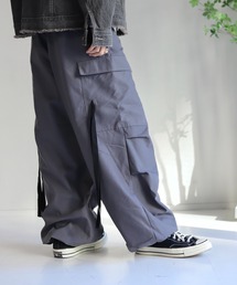 WONDER WONDER | 紐付きワイドカーゴパンツ / cord wide cargo pants(カーゴパンツ)