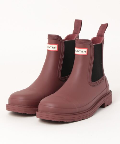 HUNTER(ハンター)の「WOMENS COMMANDO CHELSEA BOOT(レインシューズ・レディース・オフホワイト/ダークオリーブ/ブラック/ボルドー・UK4/UK5/UK6/UK3/UK7)」の4枚目の写真
