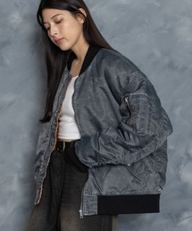 Starting Over | Vintage-like heavy nylon twill MA-1 blouson/ヴィンテージライク ヘビーナイロンツイル MA-1 ブルゾン 裏 キルティング(MA-1)