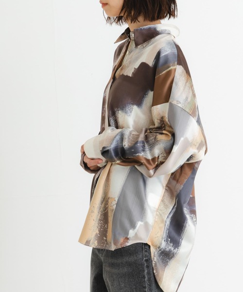 URBAN RESEARCH(アーバンリサーチ)の「『イージーケア』new basic カラーブロックペイントシャツ(シャツ/ブラウス・レディース・オレンジ系その他/ピンク系その他・FREE)」の14枚目の写真