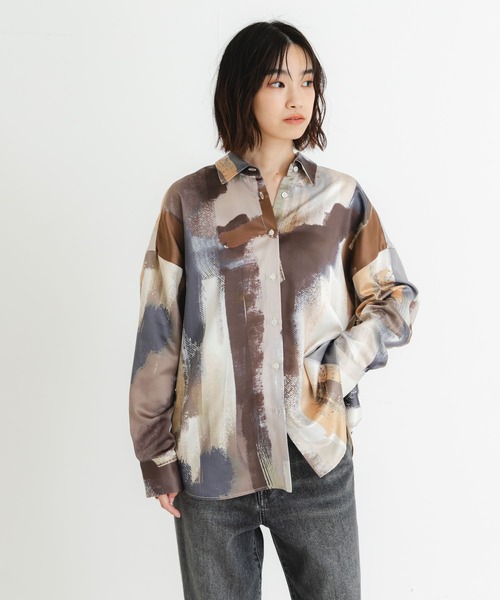 URBAN RESEARCH(アーバンリサーチ)の「『イージーケア』new basic カラーブロックペイントシャツ(シャツ/ブラウス・レディース・オレンジ系その他/ピンク系その他・FREE)」の15枚目の写真