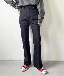 フレアデニムパンツ