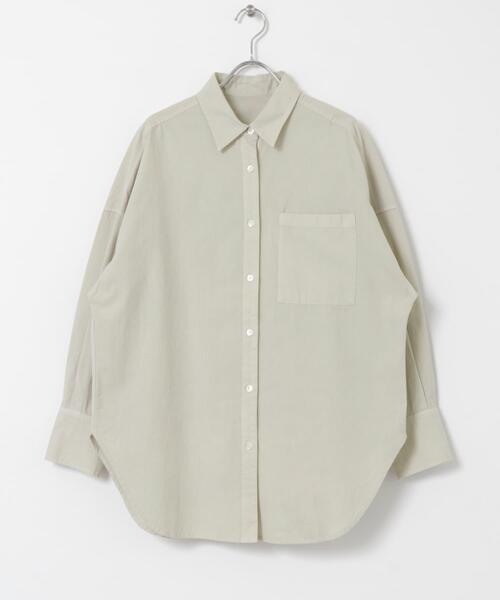 URBAN RESEARCH(アーバンリサーチ)の「new basic ガーメントダイオーバーシャツ(シャツ/ブラウス・レディース・ピンク/グリーン系その他/アイボリー・FREE)」の20枚目の写真
