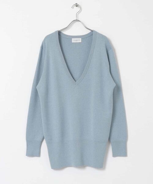 URBAN RESEARCH(アーバンリサーチ)の「new basic カシミヤコットンVネックチュニックニット(チュニック・レディース・ピンク/ブルー系その他/カーキ・FREE)」の22枚目の写真