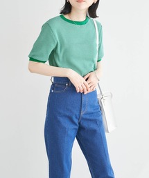 Healthknit | Healthknit / ヘルスニット 別注 ワッフルボーダーリンガーTシャツ(Tシャツ/カットソー)