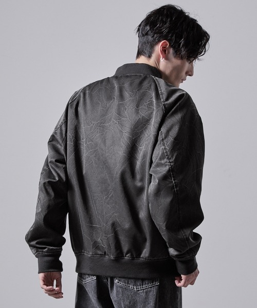 CLEL(クレイル)の「【CLEL】Vintage Design Short MA-1 Blouson/ヴィンテージ デザイン ショートMA-1ブルゾン(ブルゾン・メンズ・ブラウン/チャコールグレー/ブラック・L/M/S/XS)」の21枚目の写真