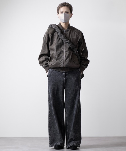 CLEL(クレイル)の「【CLEL】Vintage Design Short MA-1 Blouson/ヴィンテージ デザイン ショートMA-1ブルゾン(ブルゾン・メンズ・ブラウン/チャコールグレー/ブラック・L/M/S/XS)」の11枚目の写真