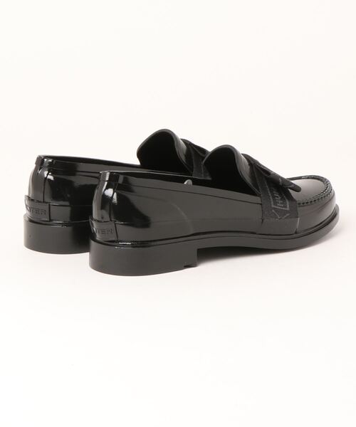 HUNTER(ハンター)の「WOMENS REFINED BOW GLOSS PENNY LOAFER(レインシューズ・レディース・ブラック・UK3/UK7/UK5/UK4/UK6)」の3枚目の写真