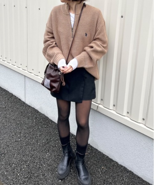 U.S. POLO ASSN.(ユーエスポロアッスン)の「【累計お気に入り数5万件突破!大人気厚手ニット】Ada./U.S. POLO ASSN./ユーエスポロアッスン ハーフジップニット(ニット/セーター・レディース・アイボリー/ブラック/ベージュ/イエロー/ネイビー/ダークブルー/グレー/オートミール・M/L)」の17枚目の写真