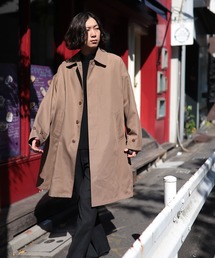 FREAK'S STORE | WEB限定 コクーンシルエット オーバーサイズ スタプレ ステンカラーコート/バルカラー(ステンカラーコート)