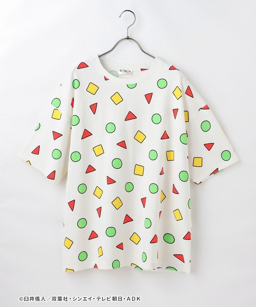 Honeys(ハニーズ)の「クレヨンしんちゃんT(Tシャツ/カットソー・レディース・オフホワイト/ミント・SS/L/M/S)」の14枚目の写真