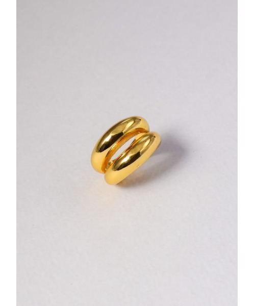 mou(モウ)の「【Na.moda】Plump 2stations ring(リング・レディース・シルバー系その他/ゴールド/シルバー・FREE)」の3枚目の写真