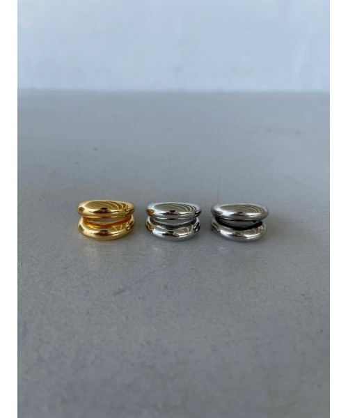 mou(モウ)の「【Na.moda】Plump 2stations ring(リング・レディース・シルバー系その他/ゴールド/シルバー・FREE)」の4枚目の写真