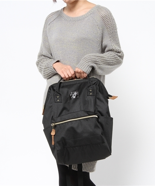 anello(アネロ)の「【anello】ポリキャンバスリュック 大 (バックパック/リュック・レディース・ブラック/オリーブ/ネイビー/ホワイト・ONE SIZE)」の16枚目の写真