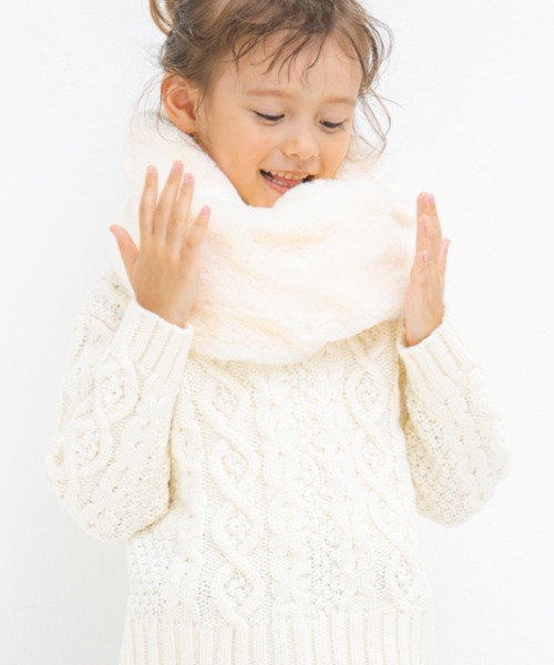 BRANSHES(ブランシェス)の「ケーブルニット(ニット/セーター・キッズ・ラベンダー/その他/キャメル/アイボリー・M/L/XL/SS/S)」の1枚目の写真