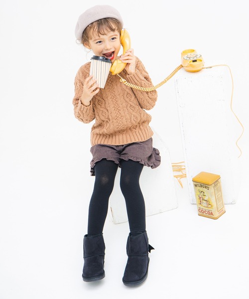 BRANSHES(ブランシェス)の「ケーブルニット(ニット/セーター・キッズ・ラベンダー/その他/キャメル/アイボリー・M/L/XL/SS/S)」の21枚目の写真
