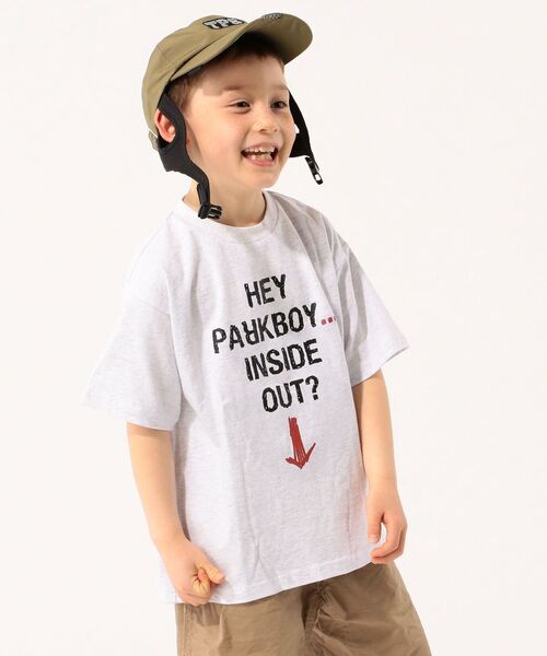 THE PARK SHOP(ザパークショップ)の「THE PARK SHOP:INSIDE GHOST TEE(95~145cm)(Tシャツ/カットソー・キッズ・ブラック/ライトグレー・125/S/145/105/115/95/135)」の2枚目の写真