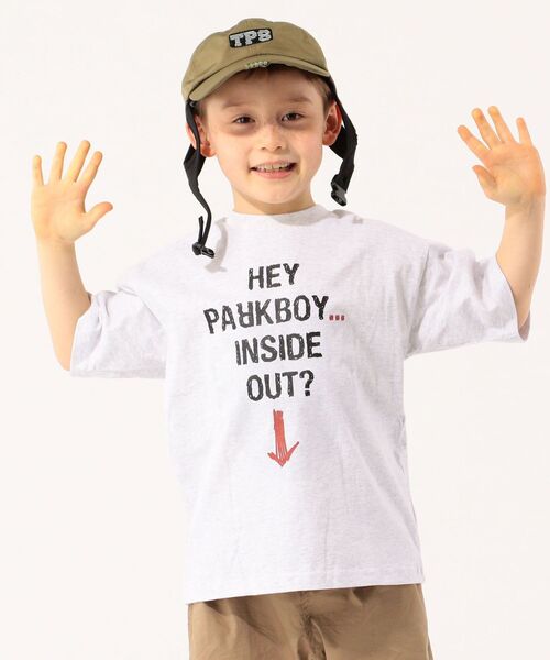 THE PARK SHOP(ザパークショップ)の「THE PARK SHOP:INSIDE GHOST TEE(95~145cm)(Tシャツ/カットソー・キッズ・ブラック/ライトグレー・125/S/145/105/115/95/135)」の4枚目の写真