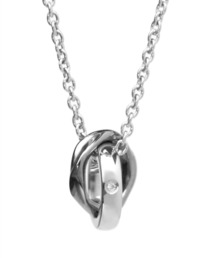 【限定展開】“LH-1”ウェーブダブルリングネックレス/サージカルステンレス(金属アレルギー対応)【LION HEART / ライオンハート】