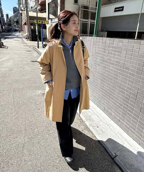 JOURNAL STANDARD(ジャーナルスタンダード)の「《追加2》スタンドカラーテントコート(その他アウター・レディース・ベージュ/ベージュ系その他・36/38)」の3枚目の写真
