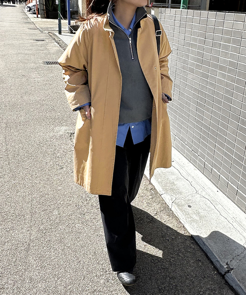 JOURNAL STANDARD(ジャーナルスタンダード)の「《追加2》スタンドカラーテントコート(その他アウター・レディース・ベージュ/ベージュ系その他・36/38)」の7枚目の写真
