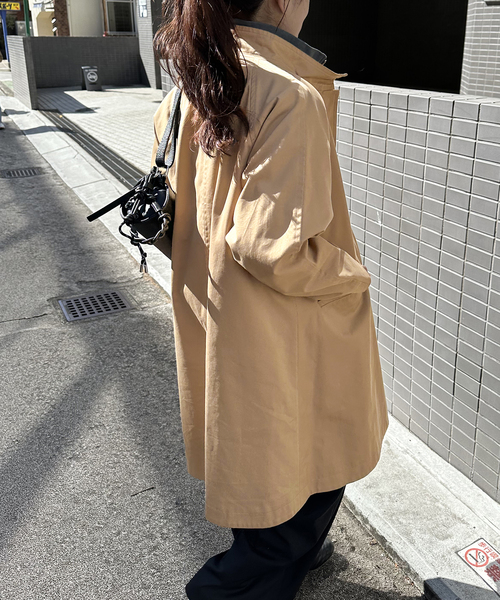 JOURNAL STANDARD(ジャーナルスタンダード)の「《追加2》スタンドカラーテントコート(その他アウター・レディース・ベージュ/ベージュ系その他・36/38)」の8枚目の写真