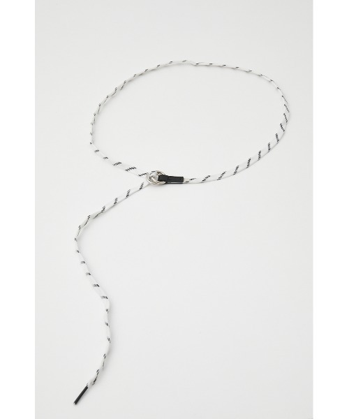 SLY(スライ)の「SHOE LACE BELT シューレース ベルト(ベルト・レディース・ライトグリーン/ブラック系その他2/ホワイト系その他2・FREE)」の2枚目の写真