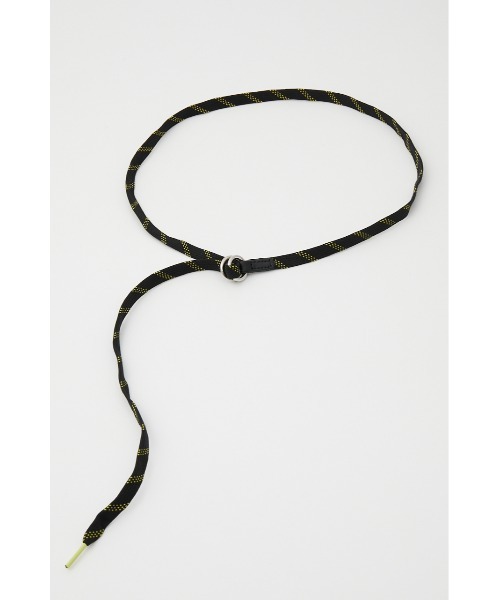 SLY(スライ)の「SHOE LACE BELT シューレース ベルト(ベルト・レディース・ライトグリーン/ブラック系その他2/ホワイト系その他2・FREE)」の3枚目の写真