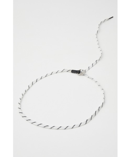 SLY(スライ)の「SHOE LACE BELT シューレース ベルト(ベルト・レディース・ライトグリーン/ブラック系その他2/ホワイト系その他2・FREE)」の4枚目の写真
