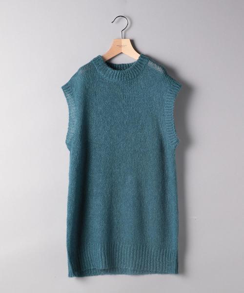 BEAUTY&YOUTH UNITED ARROWS(ビューティーアンドユースユナイテッドアローズ)の「BY モヘヤナイロンカラーベストо(ニット/セーター・レディース・コバルトブルー/その他1/イエロー・FREE)」の18枚目の写真
