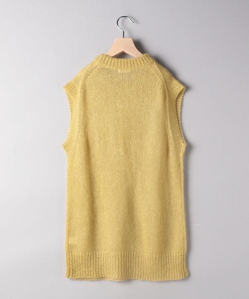 BEAUTY&YOUTH UNITED ARROWS(ビューティーアンドユースユナイテッドアローズ)の「BY モヘヤナイロンカラーベストо(ニット/セーター・レディース・コバルトブルー/その他1/イエロー・FREE)」の15枚目の写真