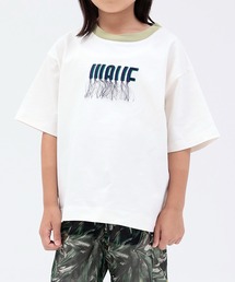 オーガニックコットン半袖プリントTシャツ OG COTTON WAVE TEE