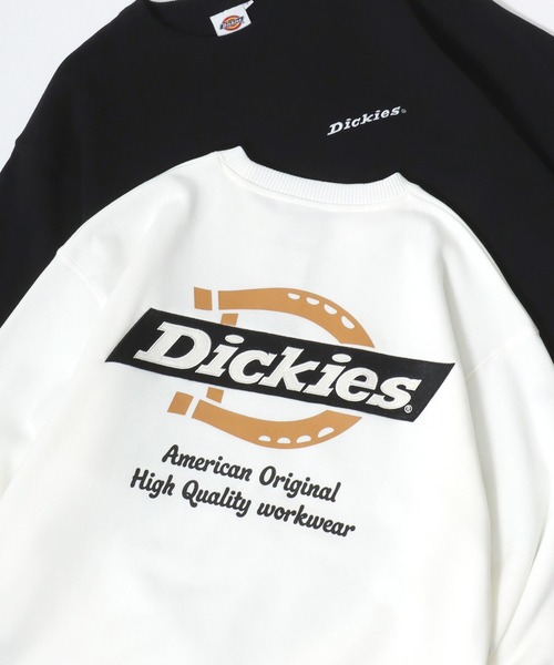 Dickies/ディッキーズ 別注 オーバーサイズ 裏起毛 ロゴ バックプリント ワンポイント刺繍 スウェット トレーナー/長袖 トップス プルオーバー/レディース メンズの2枚目の写真