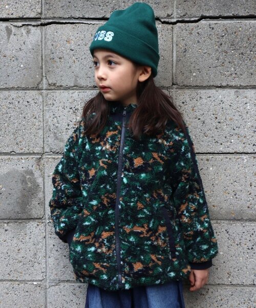 CIAOPANIC TYPY(チャオパニックティピー)の「【KIDS】【ユニセックス】総柄ボアブルゾン《ジュニアサイズあり》(ブルゾン・キッズ・アイボリー/ネイビー/グレー/グリーン・XX-LARGE/X-LARGE/LARGE/SMALL/MEDIUM)」の16枚目の写真