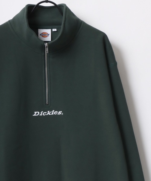 Dickies/ディッキーズ 別注 オーバーサイズ 裏起毛 ロゴ ワンポイント刺繍 ハーフジップ スウェット トレーナー/長袖 トップス プルオーバー/レディース メンズの10枚目の写真