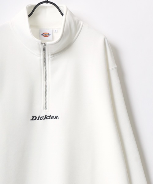 Dickies/ディッキーズ 別注 オーバーサイズ 裏起毛 ロゴ ワンポイント刺繍 ハーフジップ スウェット トレーナー/長袖 トップス プルオーバー/レディース メンズの7枚目の写真