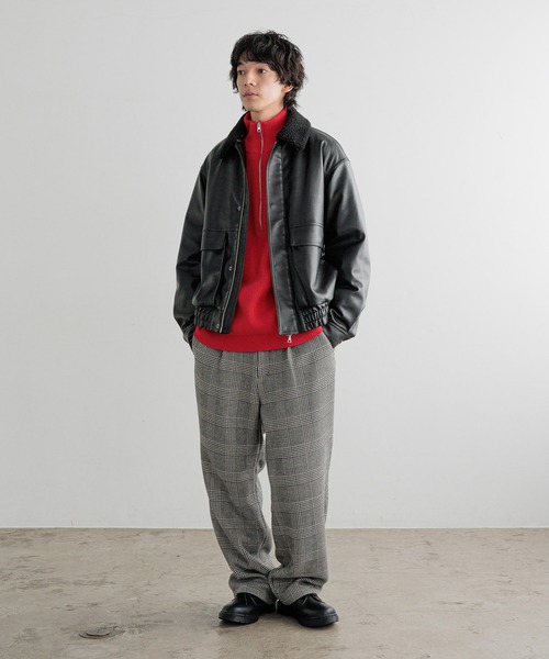 LOWRYS FARM(ローリーズファーム)の「【LFM(U)】フェイクレザーボアジャケット 571332(ブルゾン・メンズ・ブラック・MEDIUM/LARGE)」の22枚目の写真