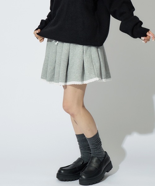 Ruffle Mini Sweat Skirt / フリルミニスウェットスカート インナーパンツ付の22枚目の写真