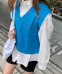 ∴WEGO/U.S. POLO ASSN. 別注カラーワンポイントベスト