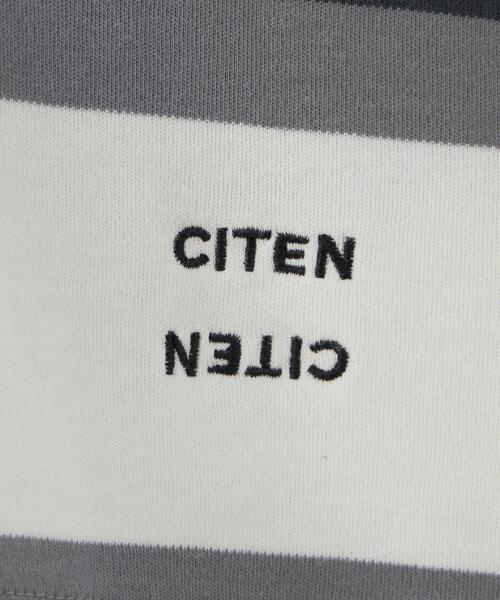 CITEN(シテン)の「<CITEN>マルチボーダー ポロシャツ(ポロシャツ・メンズ・ターコイズブルー/ブラック・FREE)」の5枚目の写真